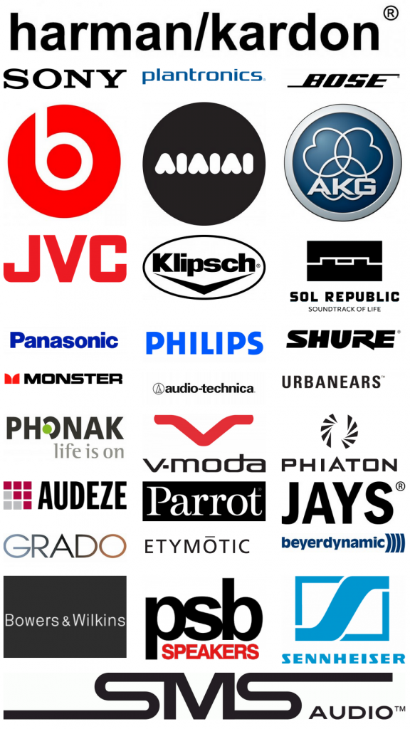 Top Headphone Brands Logos